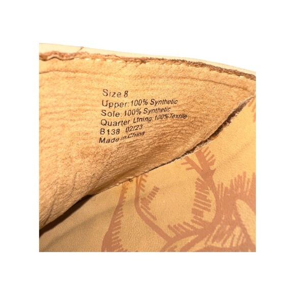 Blowfish Malibu Wedge Sandals Women’s 8 Cork Platform Slip On Coastal Cowgirl - Picture 15 of 16